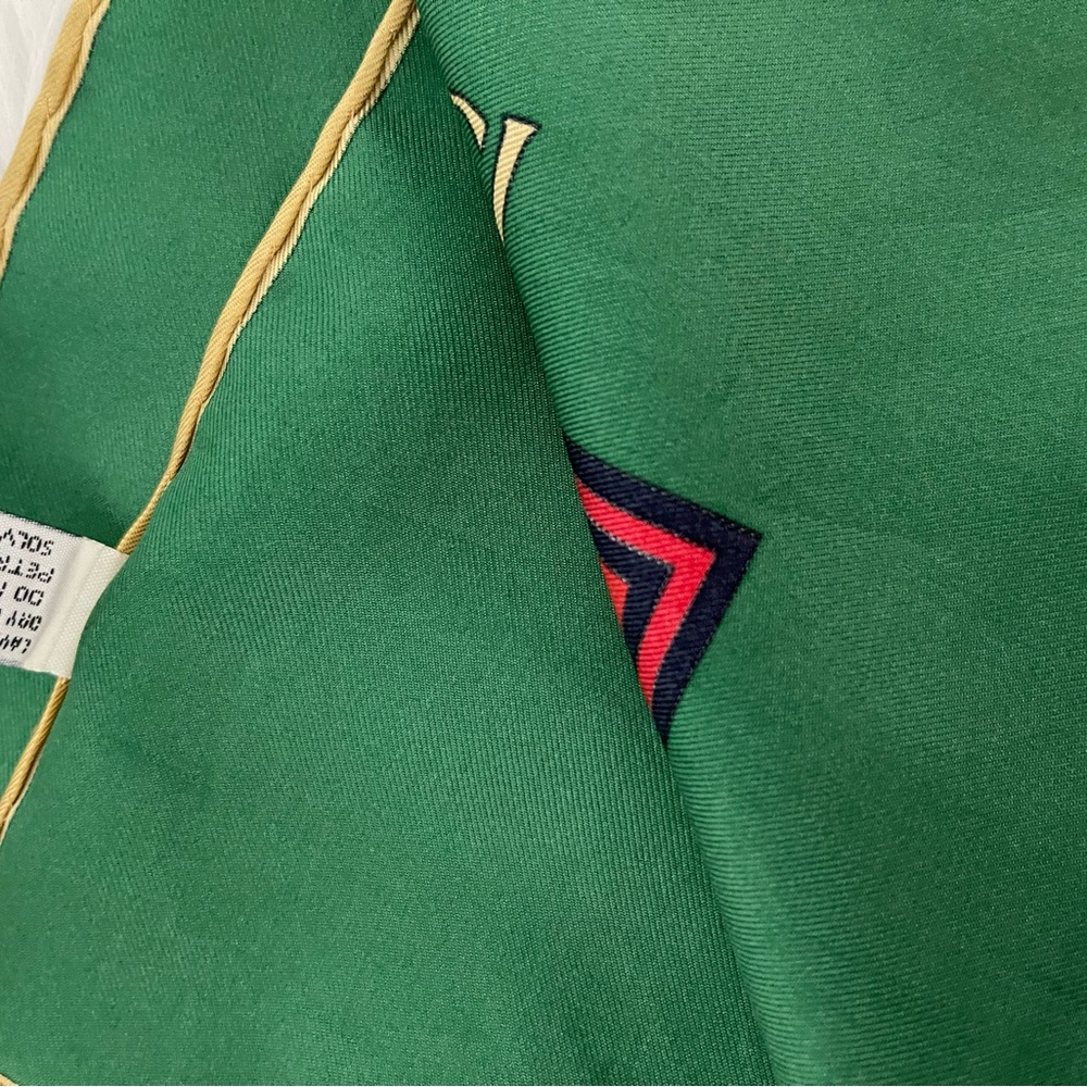 Vintage Gucci Equestrian Print Silk Scarf. - Picture 16 of 16